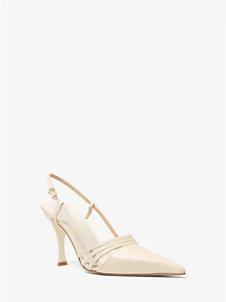 Michael Kors Haisley Leather Slingback Pump