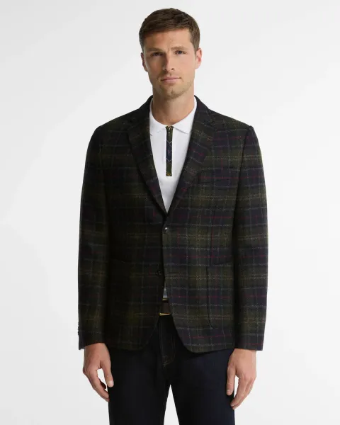 BARBOUR Sanders Moons Tartan Blazer