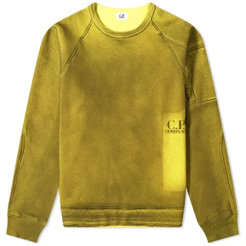 P.Ri.S.M Garment Dyed Print Crew Sweat