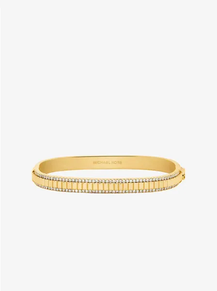 Pavé Gold-Tone Brass Bracelet