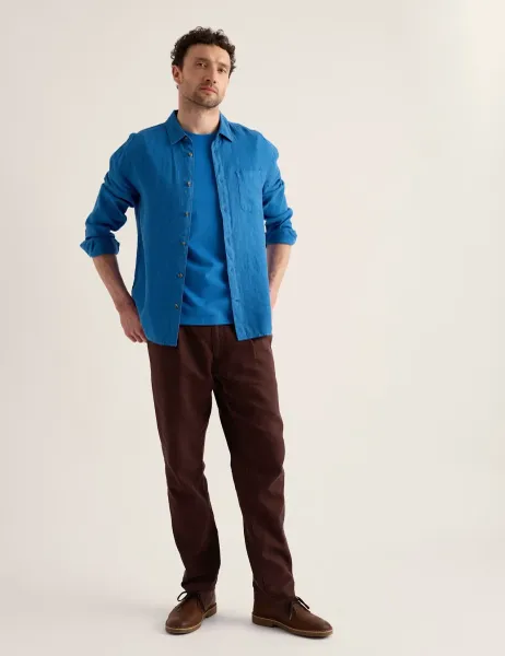 Seasalt Cornwall Pure Cotton Crew Neck T-Shirt Dark Blue