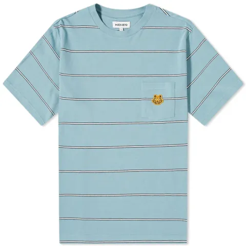 Tiger Crest Stripe Pocket Tee