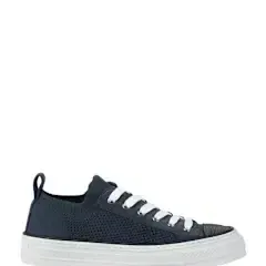 Cotton Knit Sneakers Blue