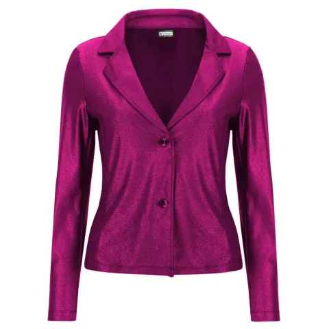 Freddy Metallic Blazer - Fuchsia