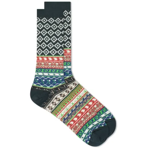 Fair Isle Jacquard Crew Sock