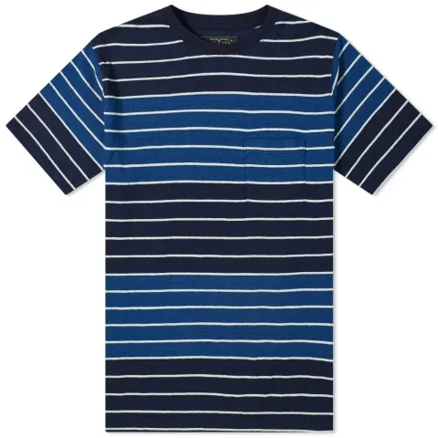 Indigo Stripe Pocket T-Shirt