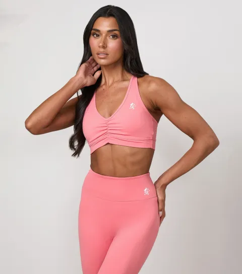 Women's Light Coral 365 Scrunch Sports Bra