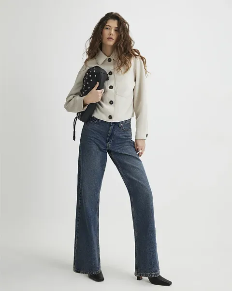 River Island Faux Suede Overshirt