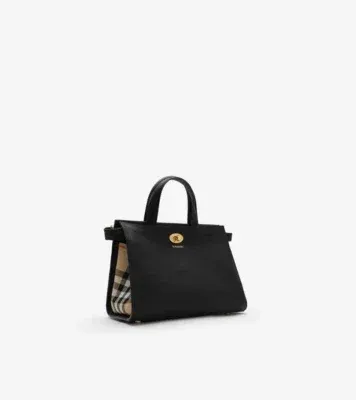 Mini Check Cotswolds Tote in Black - Women, Leather