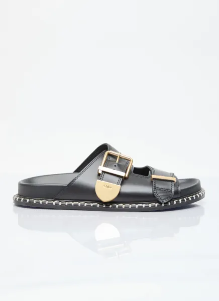 Rebecca Leather Slides
