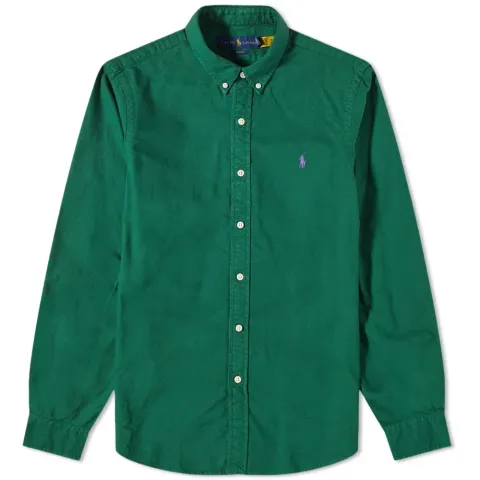 Button Down Garment Dyed Oxford Shirt