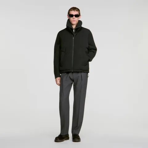 SANDRO Sleeveless zipped puffer jacket