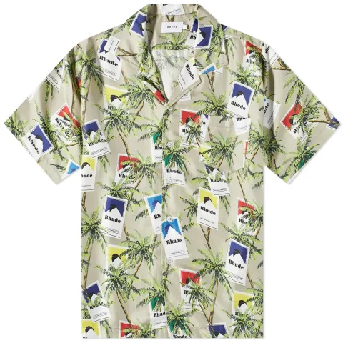 Cigarette Print Vacation Shirt