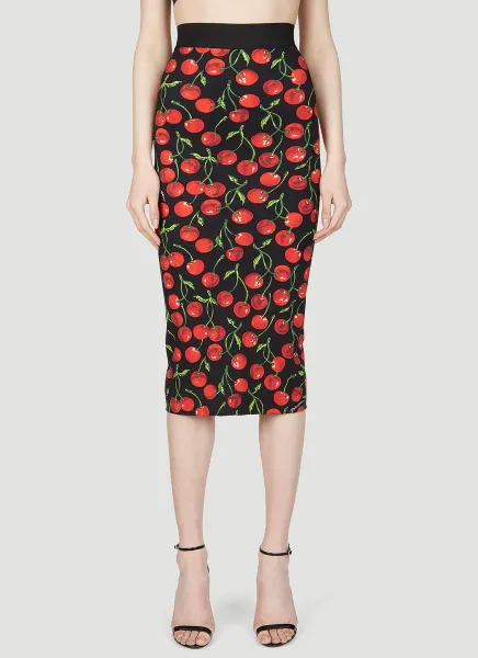 Cherry Pencil Skirt