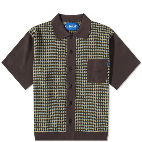 Short Sleeve Crochet Shirt