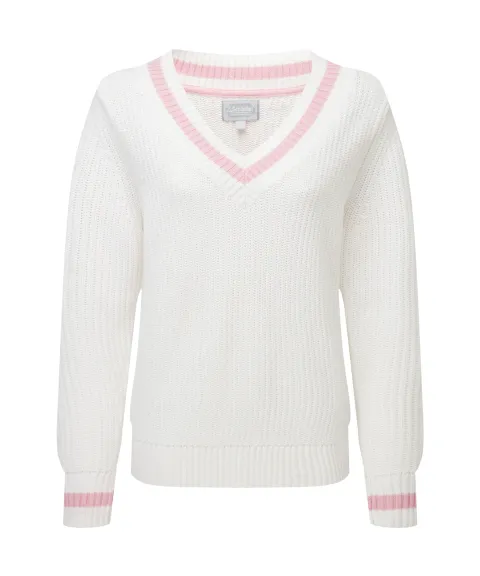 Hambledon Jumper - Soft White/Blush