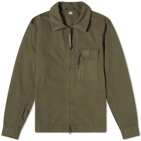 Patch Logo Zip Overshirt