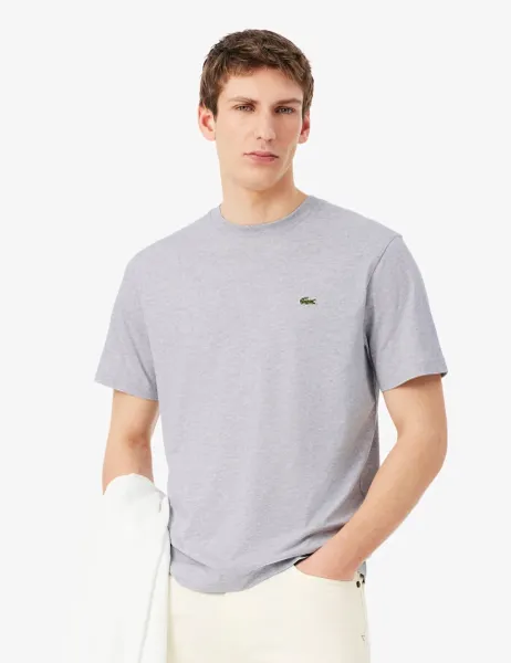 Lacoste Pure Cotton Mid Weight T-Shirt Grey