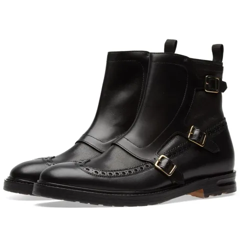 Biker Brogue Boot