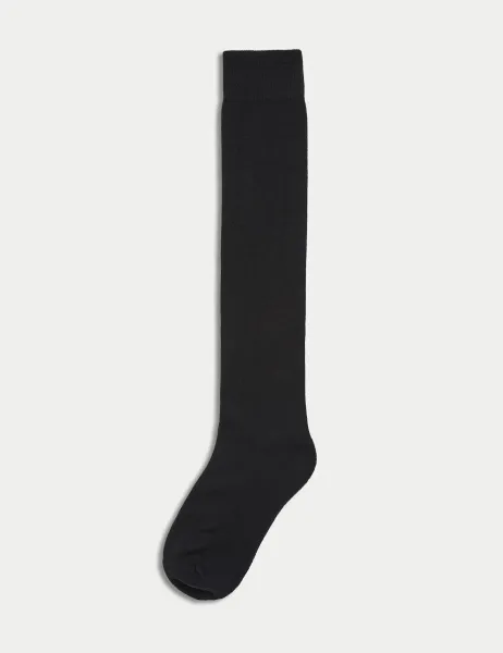 Marks & Spencer 2 Pack Thermal Knee High Socks Black