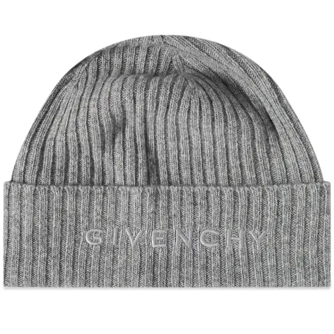 Ribbed Logo Beanie