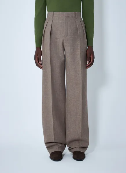 Wide-Leg Tailored Panrs