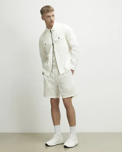 River Island Regular Fit Washed Utility Overshirt