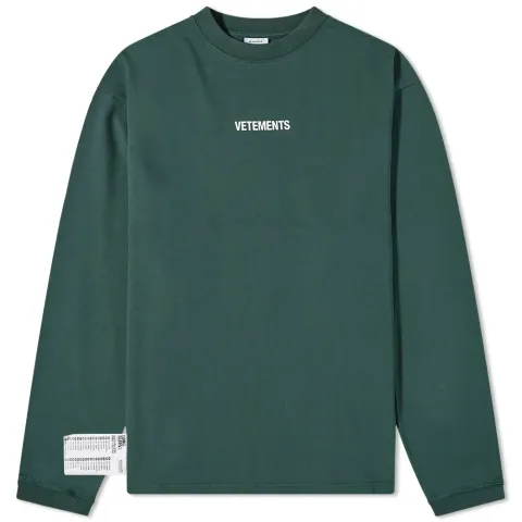 Long Sleeve Logo Label T-Shirt