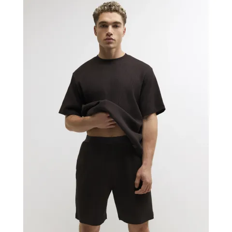 River Island Cotton Waffle Textured Loungewear Set