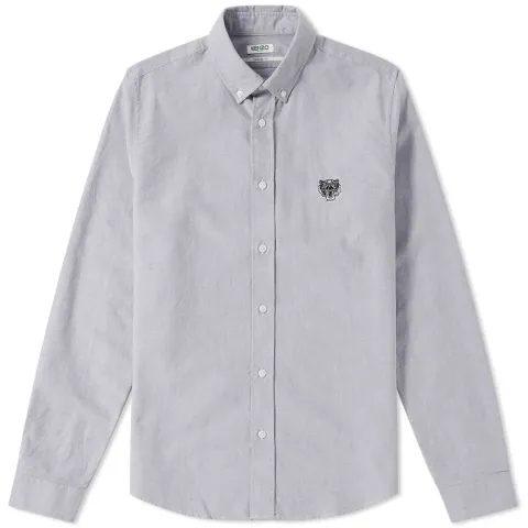 Button Down Tiger Oxford Shirt
