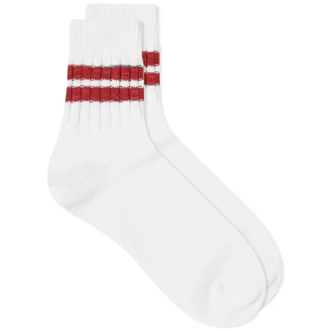 Slub Line Quarter Sock