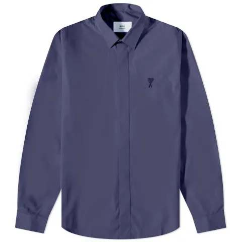 AMI Tonal Heart Button Down Shirt
