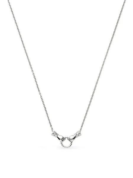 Missoma Harris Reed In Good Hands Mini Pendant Slider Necklace - Silver Plated