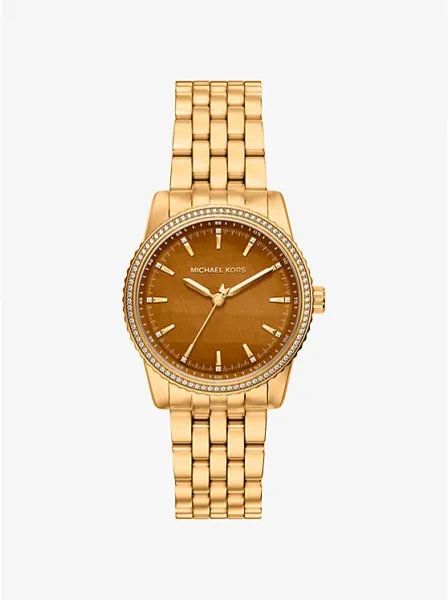 Bryant Pavé Gold-Tone Watch