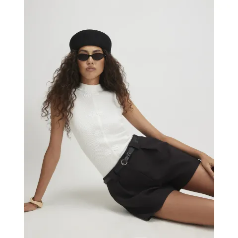 River Island Belted Tailored Shorts
