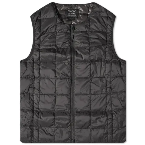 Crew Neck Zip Down Vest