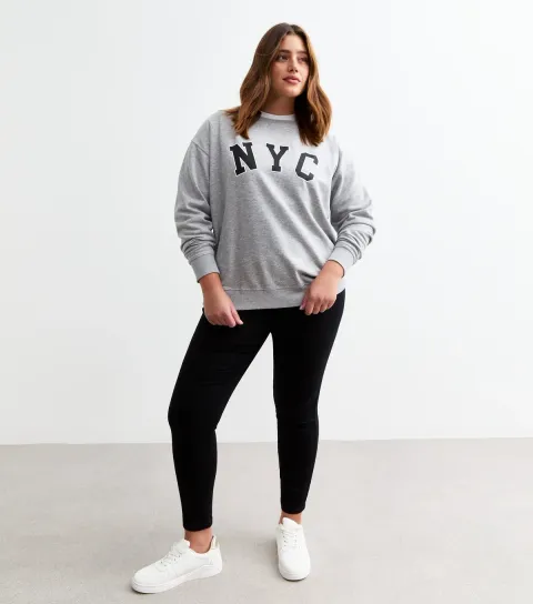Women's Plus Size Black Mid Rise Lift & Shape Emilee Jeggings Curves