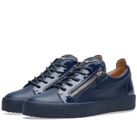 Panelled Double Zip Low Sneaker