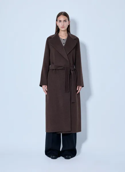 Max Mara Wrap Belted Wool Coat