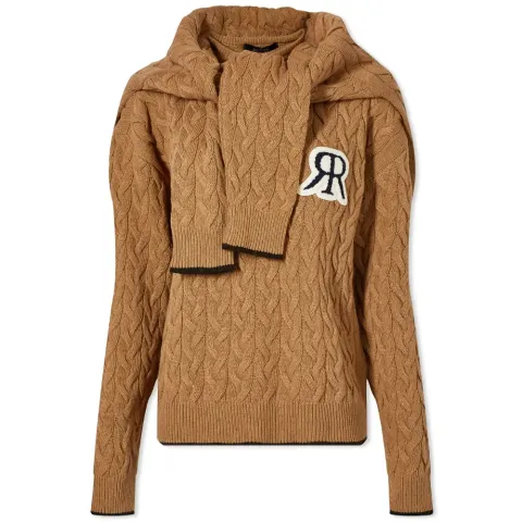 Cable Knit With Tie Detail