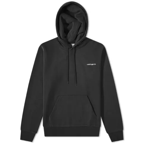 Hooded Script Embroidery Sweat