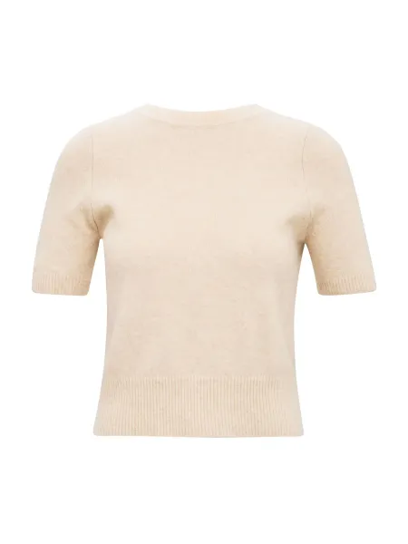 Estelle Short Sleeve Knitted T-shirt Oatmilk
