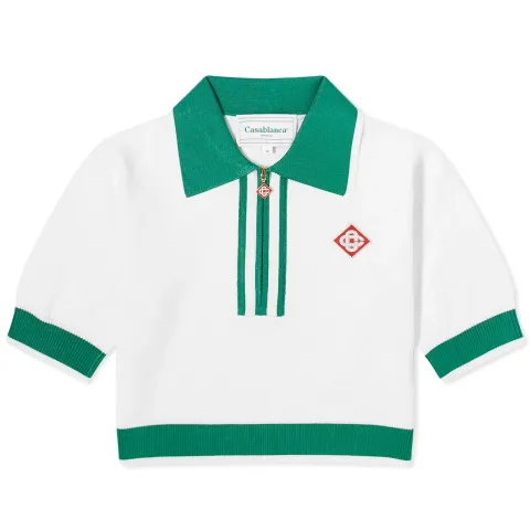 3D Monogram Polo Top