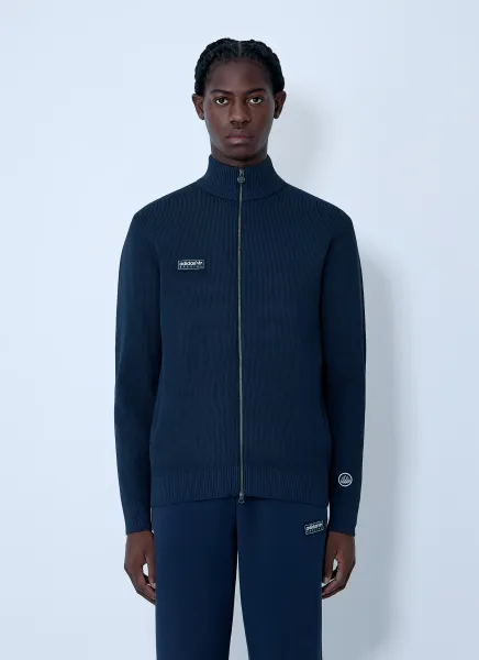 Logo Motif Zip-Up Sweatshirt