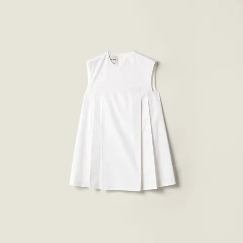 Poplin mini-dress