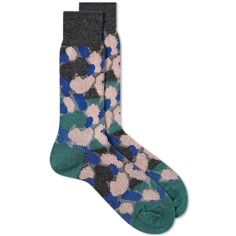 Paneled Camouflage Sock
