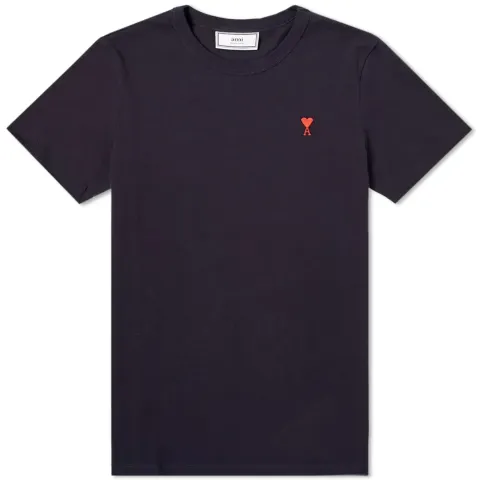 AMI Embroidered Heart Logo Tee
