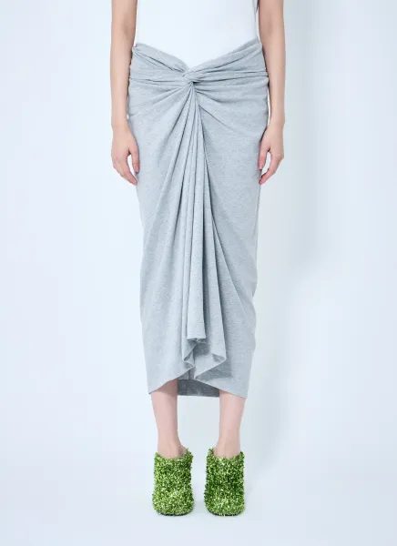 Herchive Knot Midi Skirt
