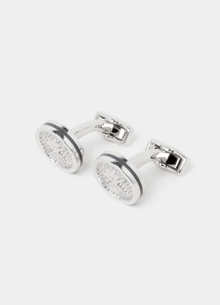 Hackett Round Logo Cufflink