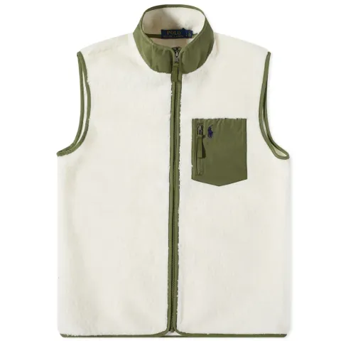Polar Fleece Patchwork Gilet